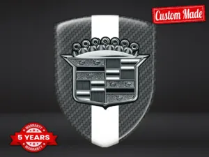 Cadillac Adesivo Fibra Carbonio Auto Lusso Elegante Creativo